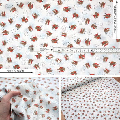 cotton - Snow Little Birds fabric - FO:REST Fabric 布恩堂Liberty fabrictana lawnjapanese fabricykk zipper
