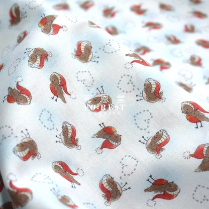cotton - Snow Little Birds fabric - FO:REST Fabric 布恩堂Liberty fabrictana lawnjapanese fabricykk zipper