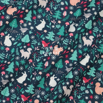 cotton - Sparkle All The Way Forest fabric - FO:REST Fabric 布恩堂Liberty fabrictana lawnjapanese fabricykk zipper
