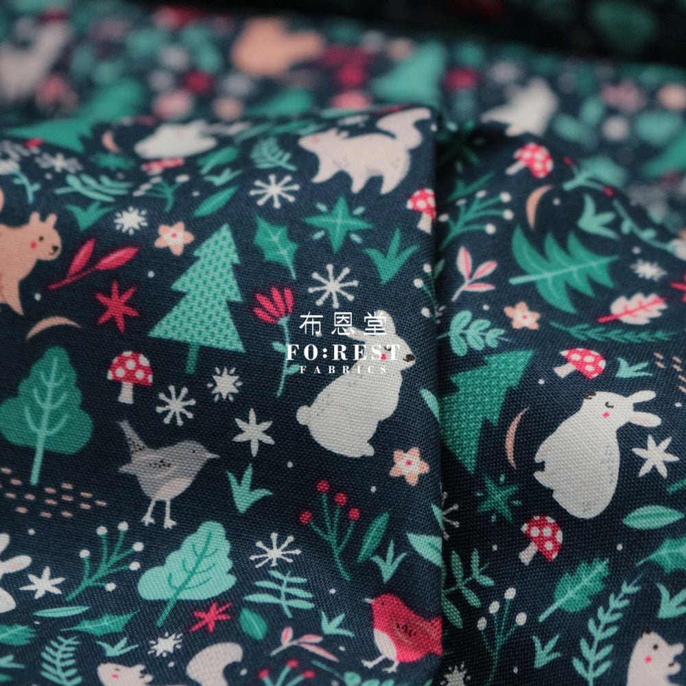cotton - Sparkle All The Way Forest fabric - FO:REST Fabric 布恩堂Liberty fabrictana lawnjapanese fabricykk zipper