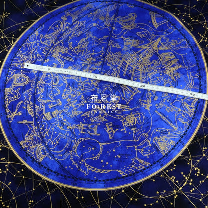cotton - Star Maps Panel Metallic fabric - FO:REST Fabric 布恩堂Liberty fabrictana lawnjapanese fabricykk zipper