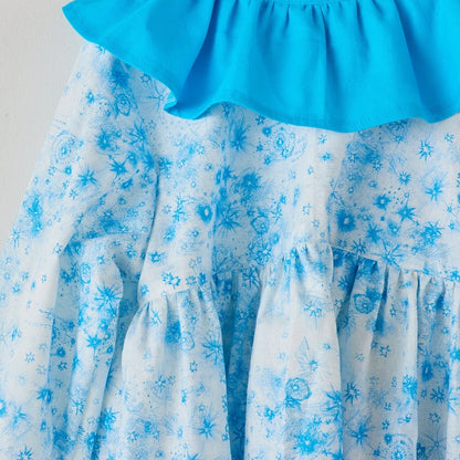 cotton - Starry sky sketch Paper Message fabric - FO:REST Fabric 布恩堂Liberty fabrictana lawnjapanese fabricykk zipper