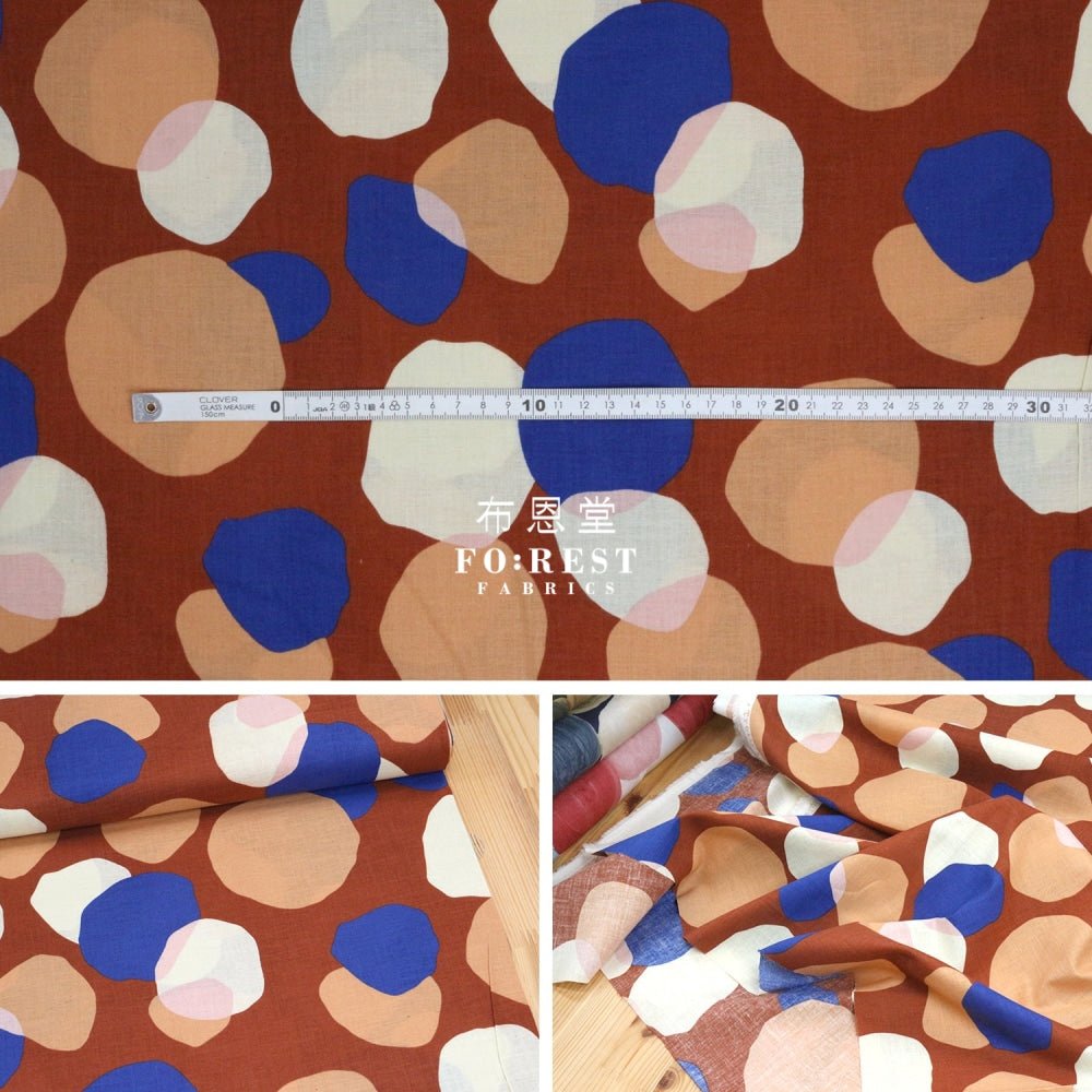 cotton - Stone Dot fabric - FO:REST Fabric 布恩堂Liberty fabrictana lawnjapanese fabricykk zipper
