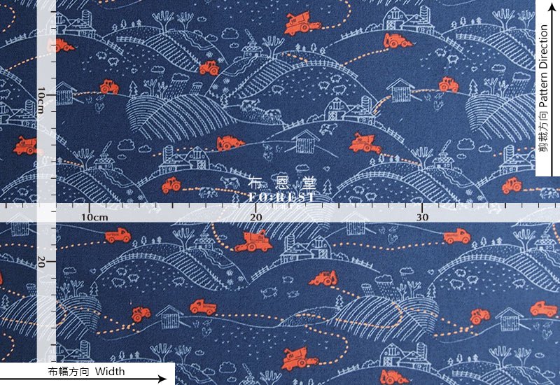 cotton - The Mountain Farm Part2 fabric - FO:REST Fabric 布恩堂Liberty fabrictana lawnjapanese fabricykk zipper