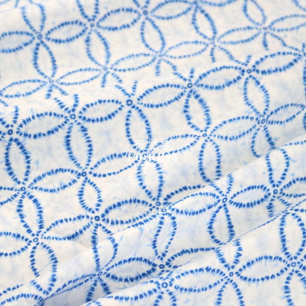 Cotton - Tie-Dye Japanese Style Fabric White