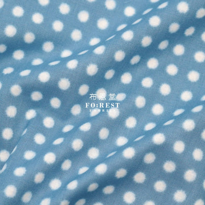 cotton - Tie - dye style dot 扎染風 fabric Blue - FO:REST Fabric 布恩堂Liberty fabrictana lawnjapanese fabricykk zipper