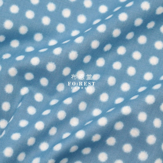 cotton - Tie - dye style dot 扎染風 fabric Blue - FO:REST Fabric 布恩堂Liberty fabrictana lawnjapanese fabricykk zipper