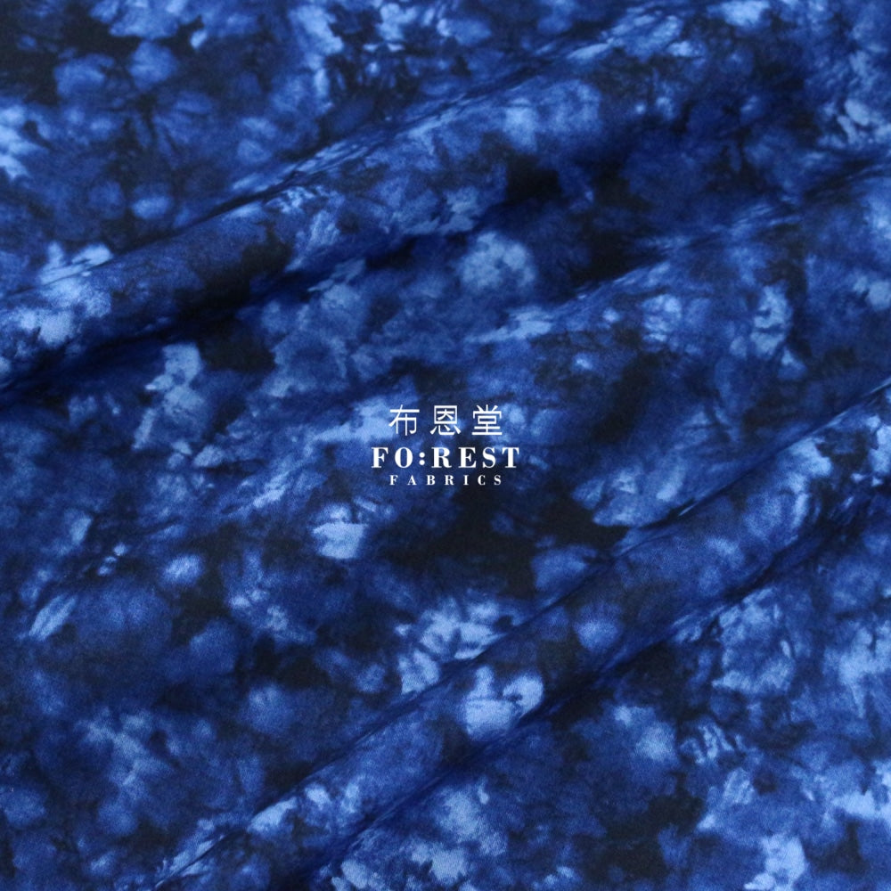 Cotton - Tie-Dye Style Fabric Navy