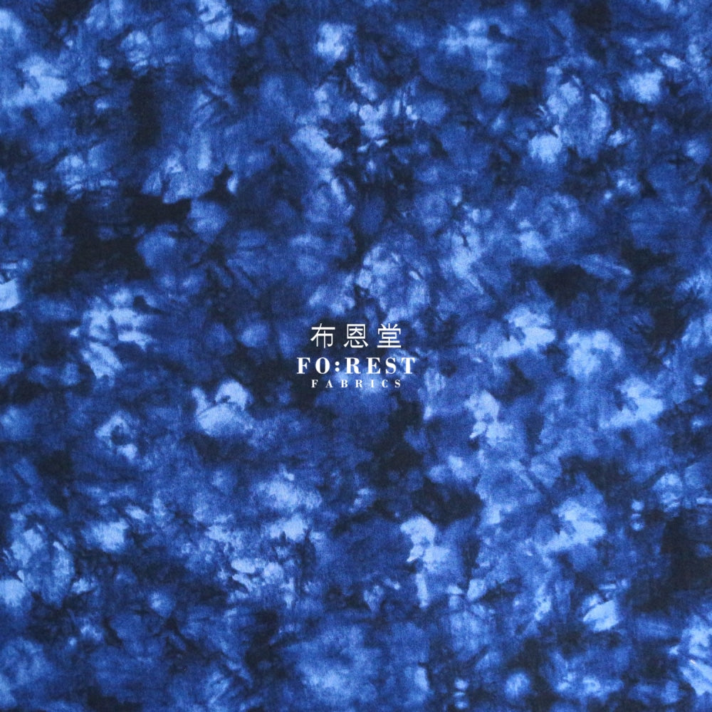 Cotton - Tie-Dye Style Fabric Navy