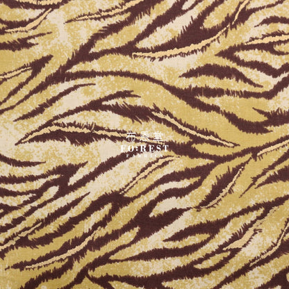 Cotton - Tiger Japanese Fabric Khaki