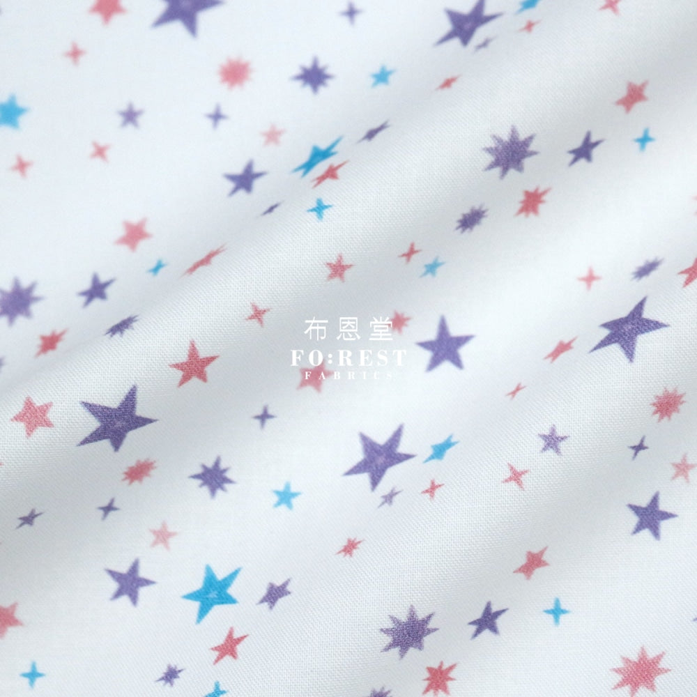 Cotton - Uni The Unicorn Star Fabric Lt.pink Cotton