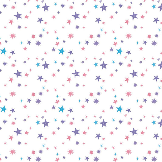 Cotton - Uni The Unicorn Star Fabric Lt.pink Cotton