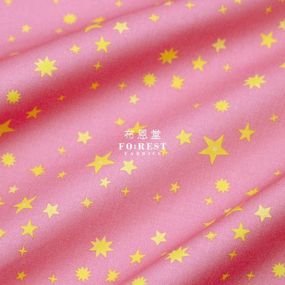 Cotton - Uni the Unicorn Star fabric Pink - FO:REST Fabric 布恩堂Liberty fabrictana lawnjapanese fabricykk zipper