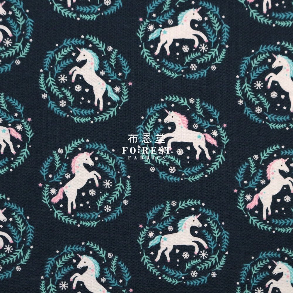 cotton - Unicorn Cameo fabric - FO:REST Fabric 布恩堂Liberty fabrictana lawnjapanese fabricykk zipper