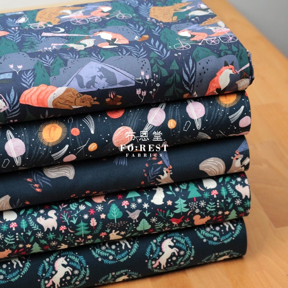 cotton - Unicorn Cameo fabric - FO:REST Fabric 布恩堂Liberty fabrictana lawnjapanese fabricykk zipper
