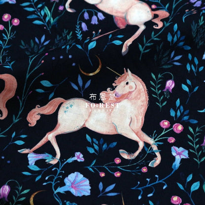 cotton - Unicorn Meadow fabric - FO:REST Fabric 布恩堂Liberty fabrictana lawnjapanese fabricykk zipper
