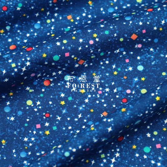 Cotton - Universe Celestial Fabric Blue