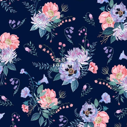 cotton - Wild Bouquet fabric - FO:REST Fabric 布恩堂Liberty fabrictana lawnjapanese fabricykk zipper