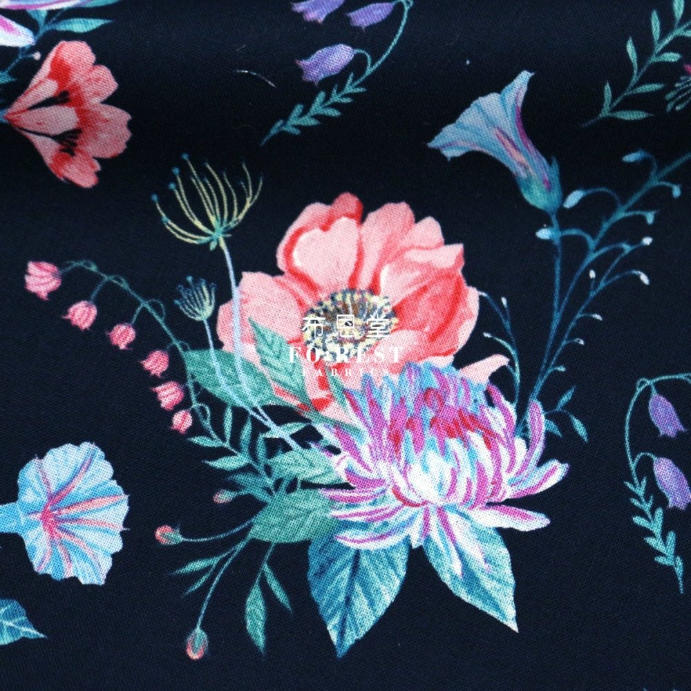 cotton - Wild Bouquet fabric - FO:REST Fabric 布恩堂Liberty fabrictana lawnjapanese fabricykk zipper