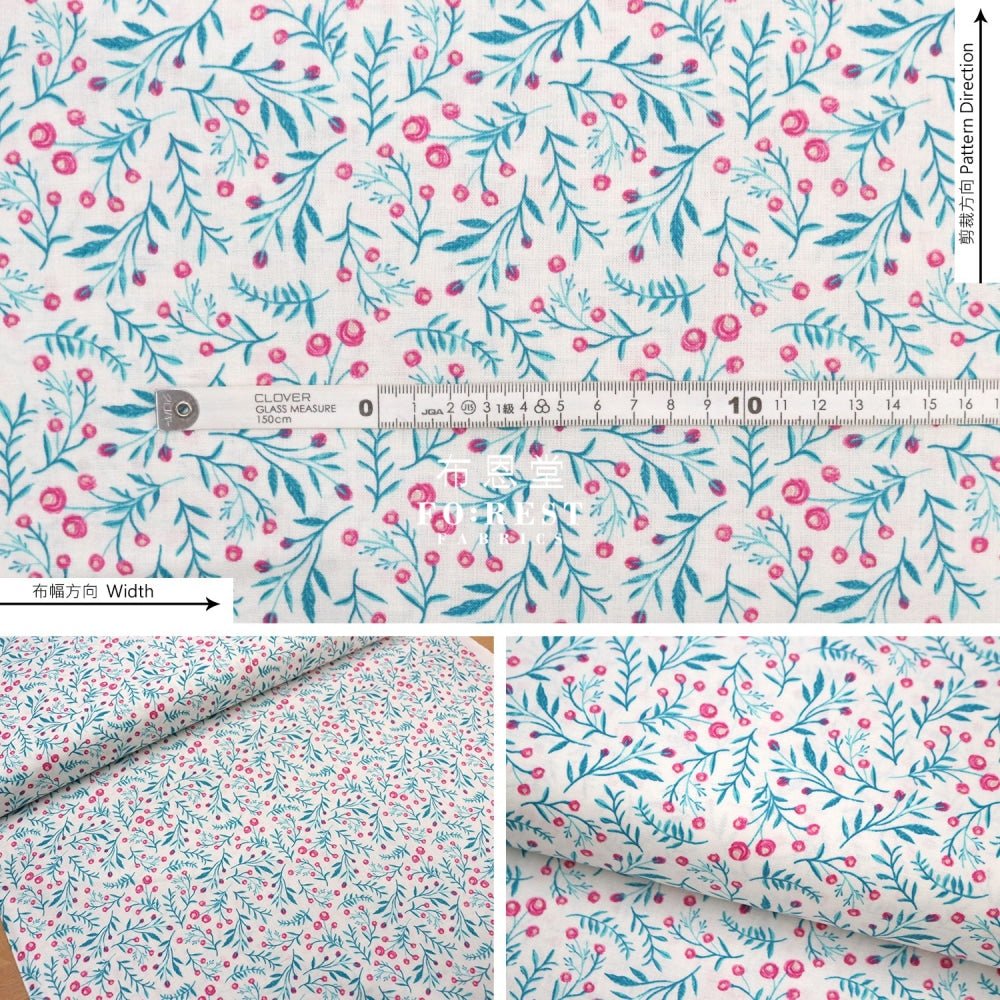 cotton - Wild Springs fabric Pear - FO:REST Fabric 布恩堂Liberty fabrictana lawnjapanese fabricykk zipper