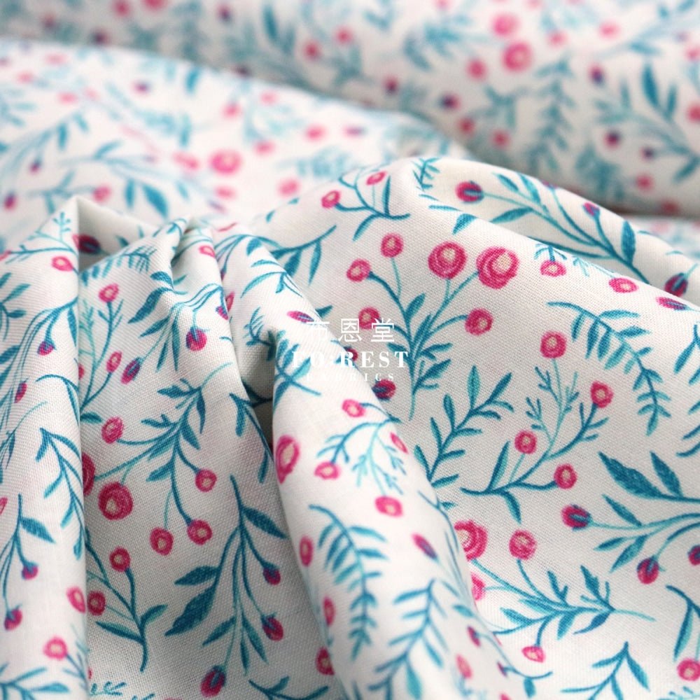cotton - Wild Springs fabric Pear - FO:REST Fabric 布恩堂Liberty fabrictana lawnjapanese fabricykk zipper