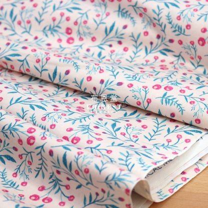 cotton - Wild Springs fabric Pink - FO:REST Fabric 布恩堂Liberty fabrictana lawnjapanese fabricykk zipper