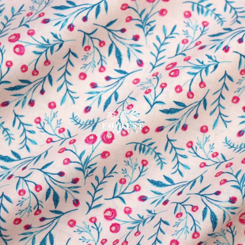 cotton - Wild Springs fabric Pink - FO:REST Fabric 布恩堂Liberty fabrictana lawnjapanese fabricykk zipper