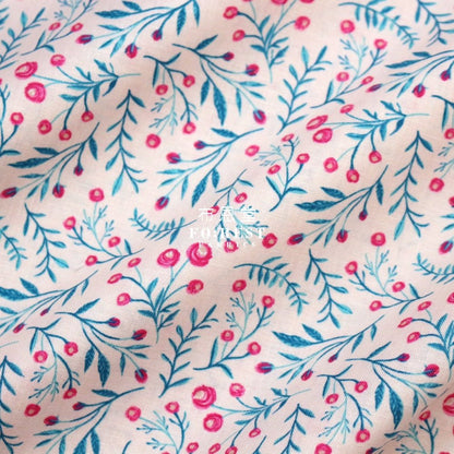 cotton - Wild Springs fabric Pink - FO:REST Fabric 布恩堂Liberty fabrictana lawnjapanese fabricykk zipper