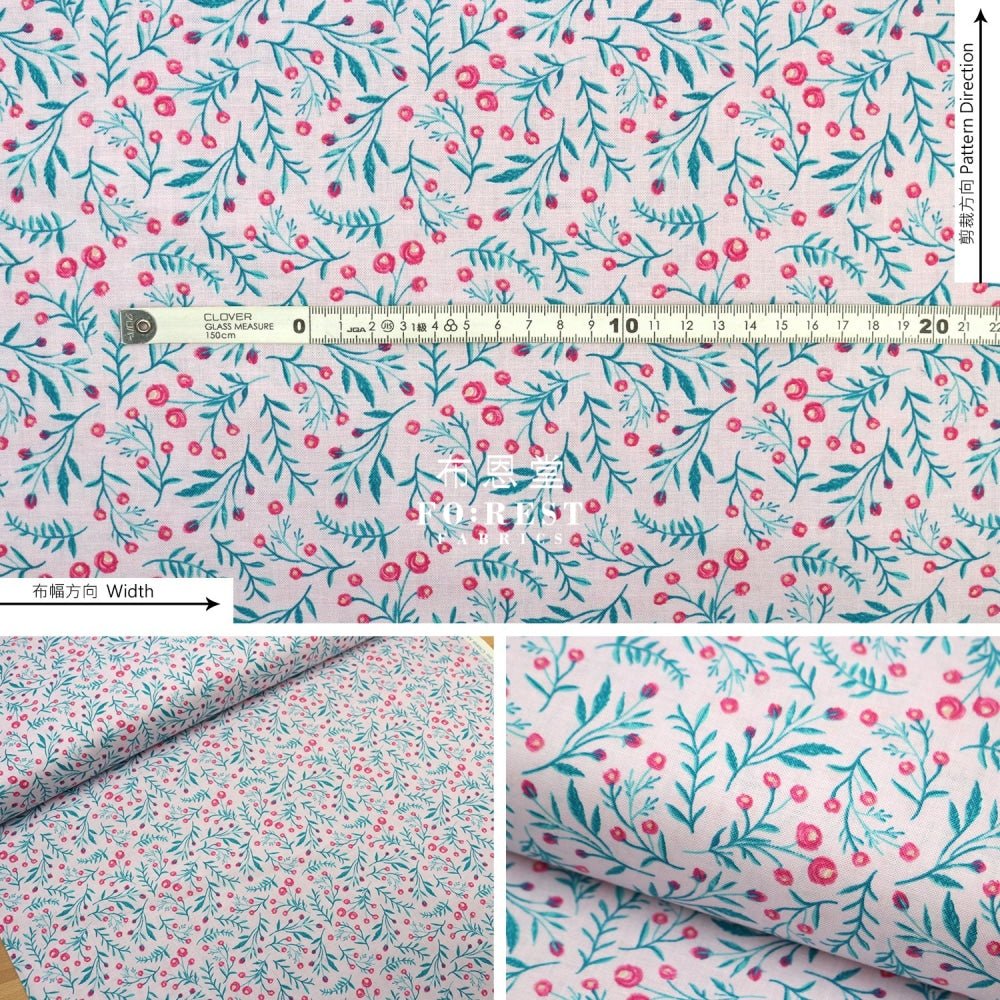cotton - Wild Springs fabric Purple - FO:REST Fabric 布恩堂Liberty fabrictana lawnjapanese fabricykk zipper