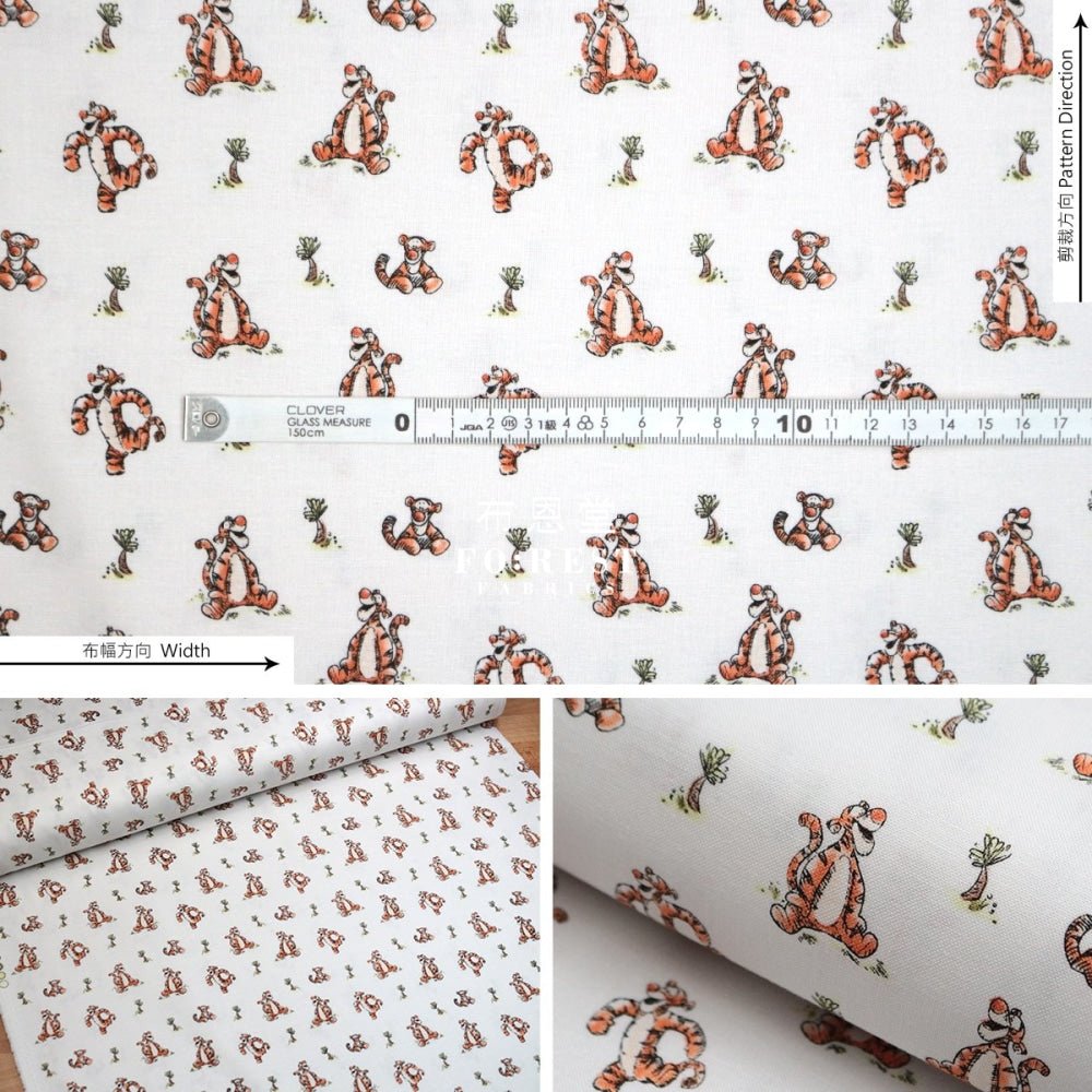cotton - Winnie the Pooh Family fabric (member) - FO:REST Fabric 布恩堂Liberty fabrictana lawnjapanese fabricykk zipper