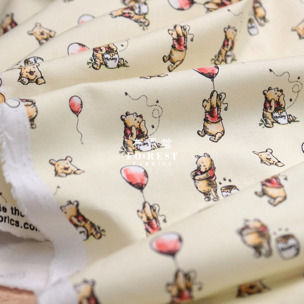 Cotton - Winnin The Pooh Family Fabric (Member) Balloon