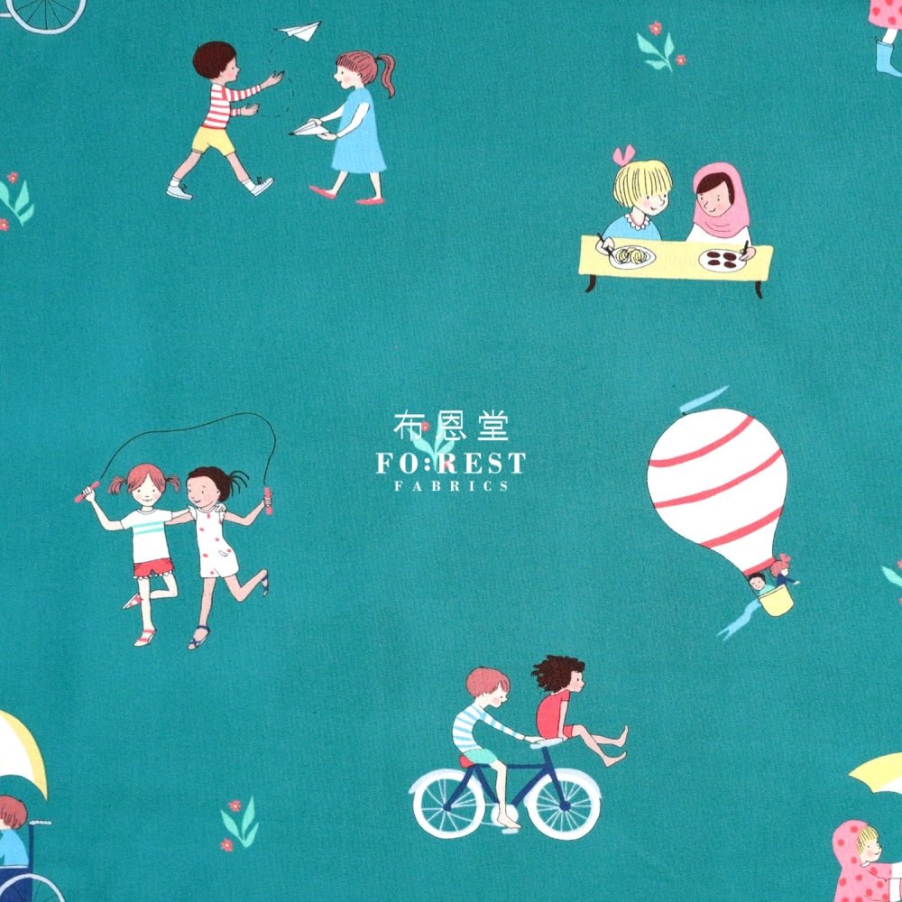 cotton - Wonderful World Be a Friend fabric MARI - FO:REST Fabric 布恩堂Liberty fabrictana lawnjapanese fabricykk zipper