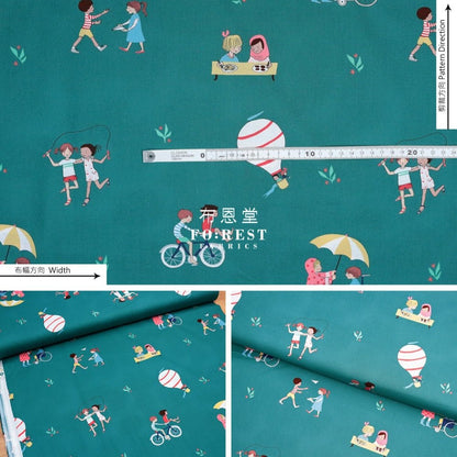 cotton - Wonderful World Be a Friend fabric MARI - FO:REST Fabric 布恩堂Liberty fabrictana lawnjapanese fabricykk zipper