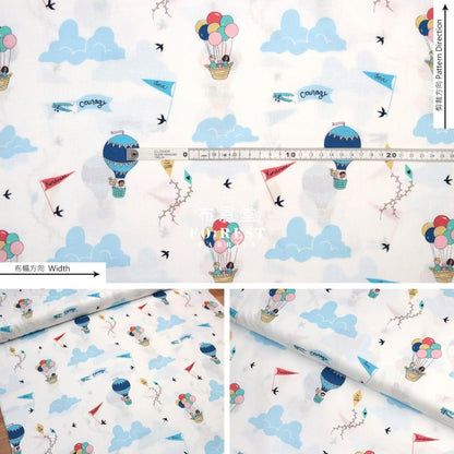 cotton - Wonderful World Courage and kindness fabric Milky - FO:REST Fabric 布恩堂Liberty fabrictana lawnjapanese fabricykk zipper
