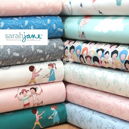 cotton - Wonderful World Giving Peace fabric Blue - FO:REST Fabric 布恩堂Liberty fabrictana lawnjapanese fabricykk zipper