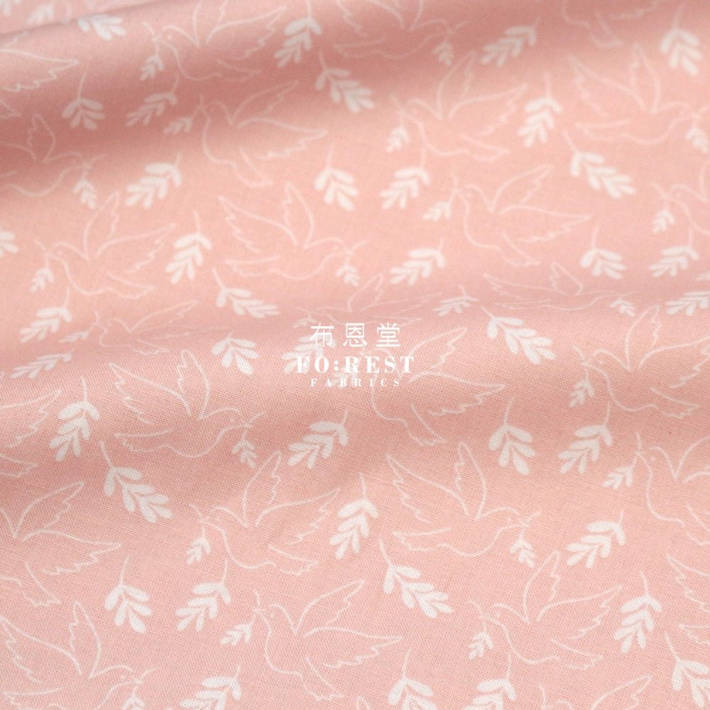 cotton - Wonderful World Giving Peace fabric Pink - FO:REST Fabric 布恩堂Liberty fabrictana lawnjapanese fabricykk zipper