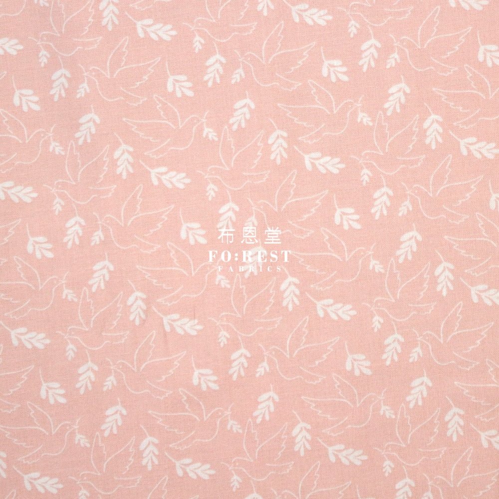 cotton - Wonderful World Giving Peace fabric Pink - FO:REST Fabric 布恩堂Liberty fabrictana lawnjapanese fabricykk zipper
