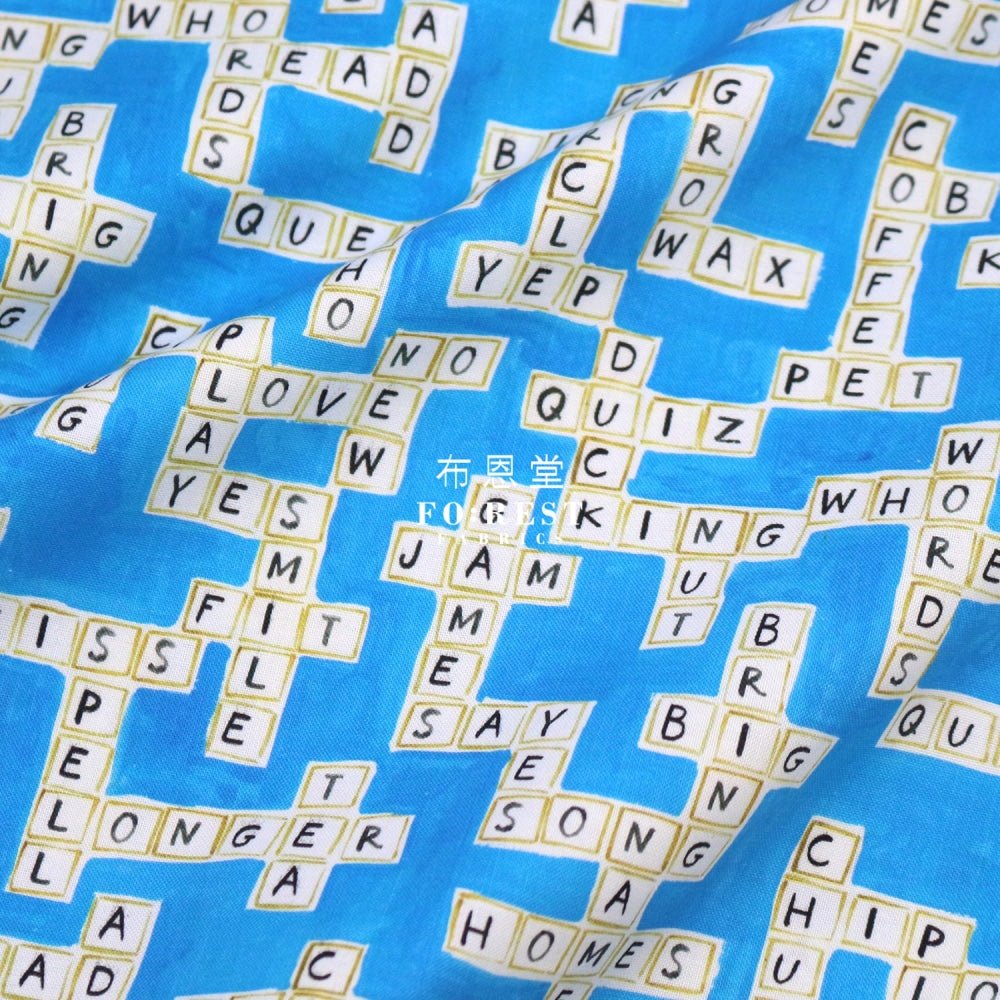 cotton - Word game fabric - FO:REST Fabric 布恩堂Liberty fabrictana lawnjapanese fabricykk zipper