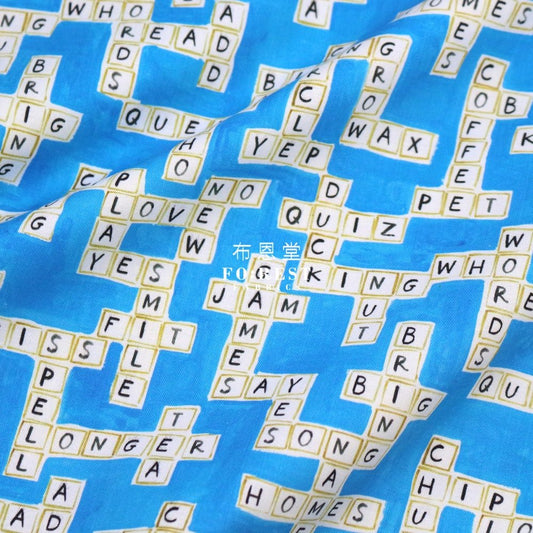 cotton - Word game fabric - FO:REST Fabric 布恩堂Liberty fabrictana lawnjapanese fabricykk zipper
