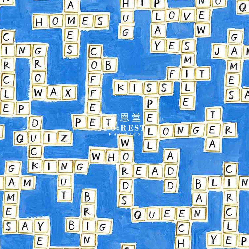 cotton - Word game fabric - FO:REST Fabric 布恩堂Liberty fabrictana lawnjapanese fabricykk zipper