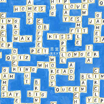 cotton - Word game fabric - FO:REST Fabric 布恩堂Liberty fabrictana lawnjapanese fabricykk zipper