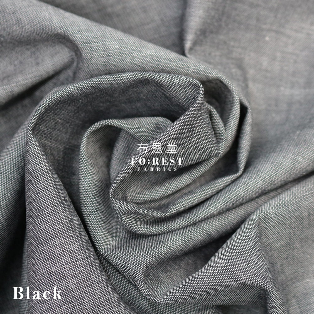 Cotton Yarn Dyed - Solid Fabric Black