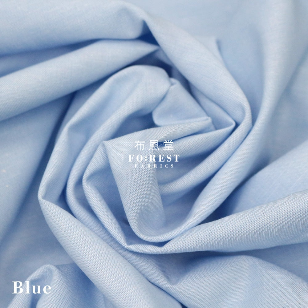Cotton Yarn Dyed - Solid Fabric Blue