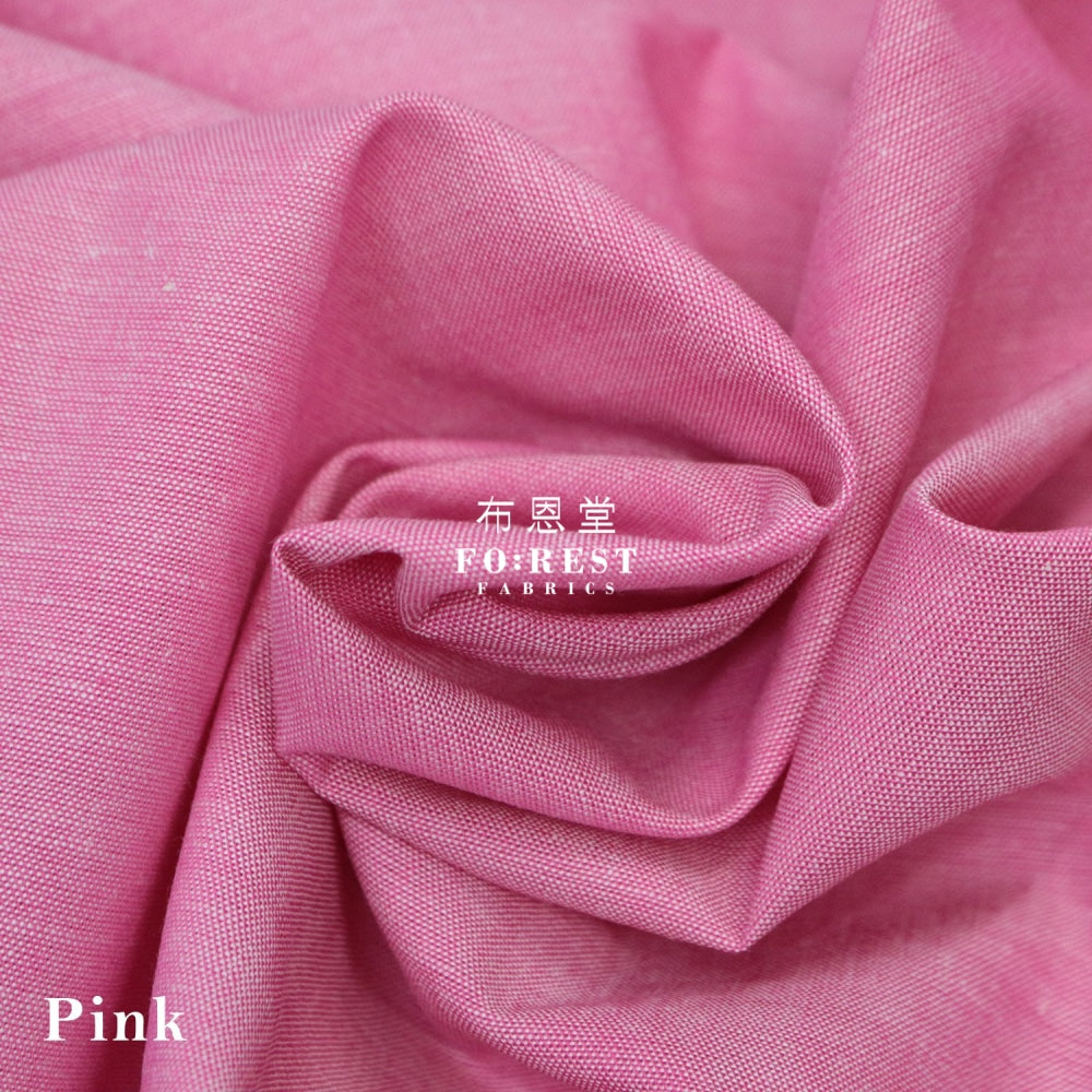 Cotton Yarn Dyed - Solid Fabric Pink