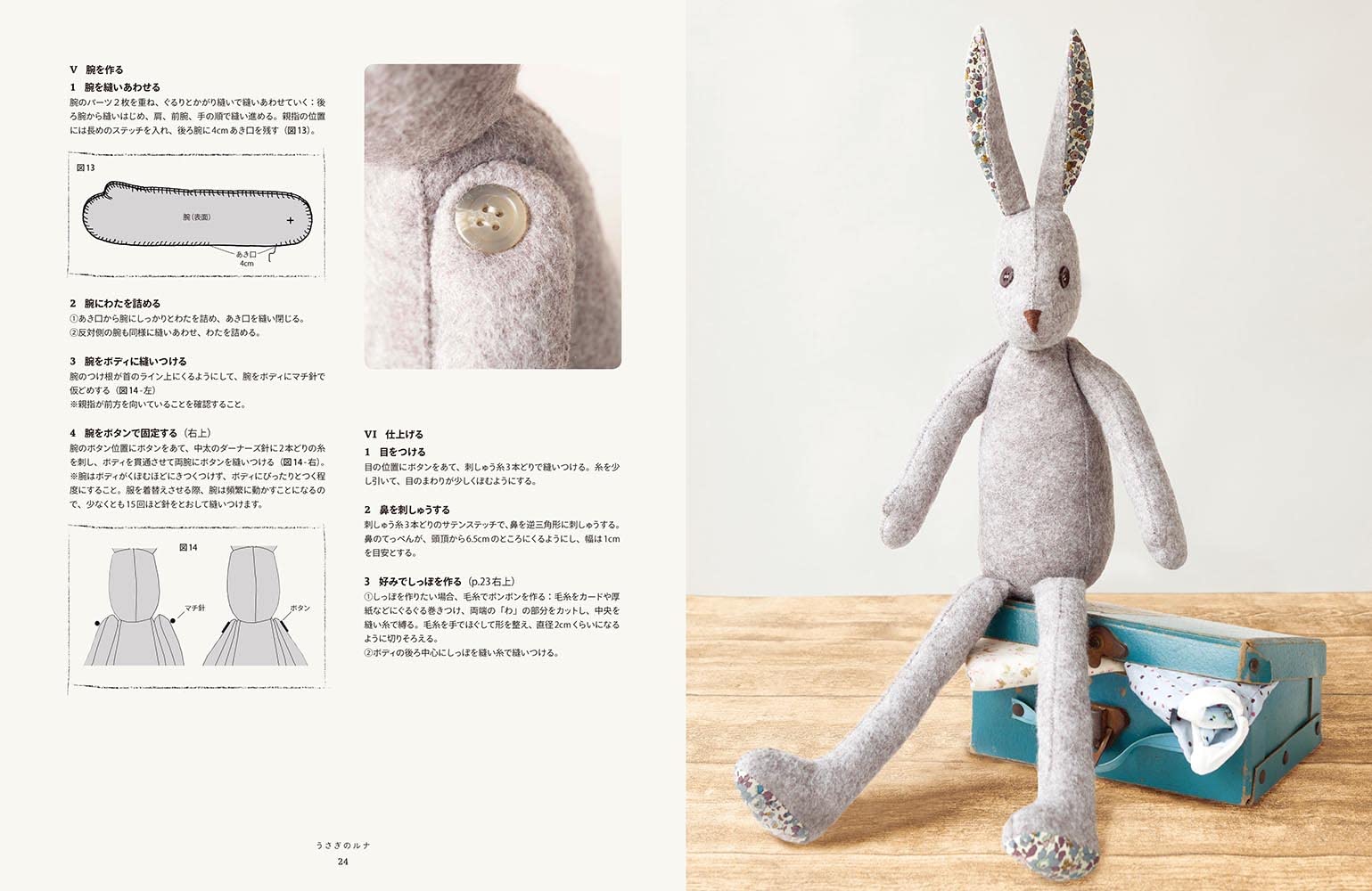 Craft Books - Rabbit Luna's Wardrobe - FO:REST Fabric 布恩堂Liberty fabrictana lawnjapanese fabricykk zipper