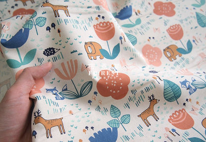 C+S - cotton - Friends fabric - FO:REST Fabric 布恩堂Liberty fabrictana lawnjapanese fabricykk zipper