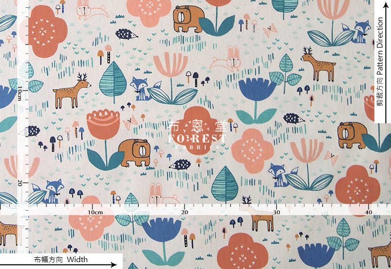 C+S - cotton - Friends fabric - FO:REST Fabric 布恩堂Liberty fabrictana lawnjapanese fabricykk zipper