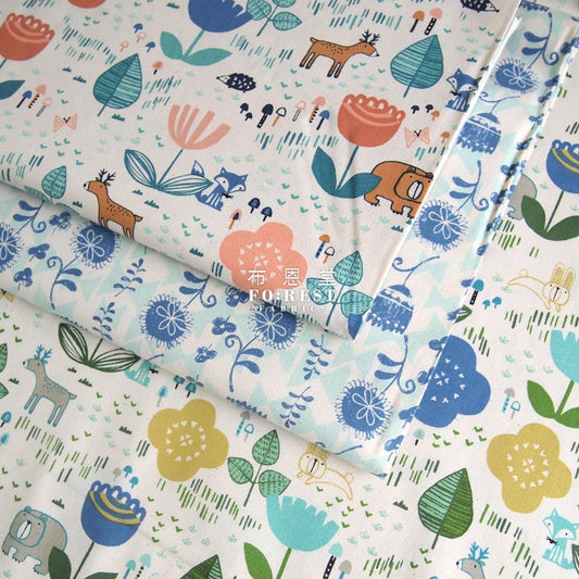 C+S - cotton - Friends fabric - FO:REST Fabric 布恩堂Liberty fabrictana lawnjapanese fabricykk zipper