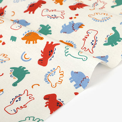 Dailylike cotton - Baby dino Fabric - FO:REST Fabric 布恩堂Liberty fabrictana lawnjapanese fabricykk zipper