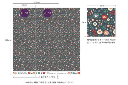 Dailylike cotton - Calm Flower Fabric - FO:REST Fabric 布恩堂Liberty fabrictana lawnjapanese fabricykk zipper